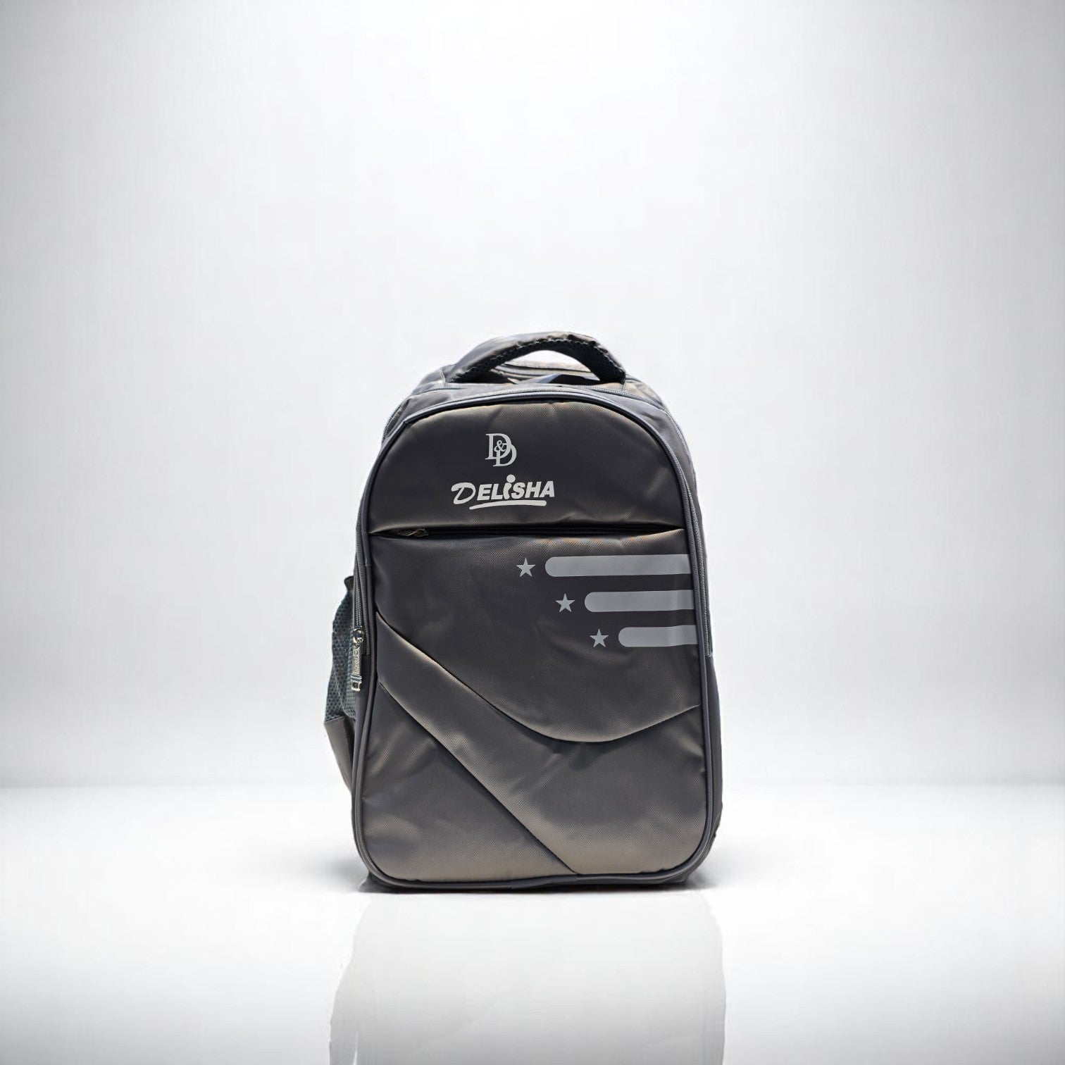 Delisha Star Grey Backpack – Sleek, Smart & Stellar