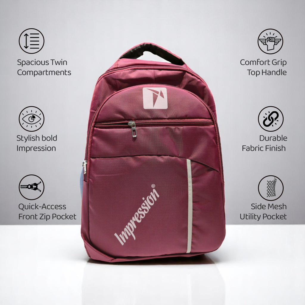 Impression Classic Maroon Backpack – Make Your Mark