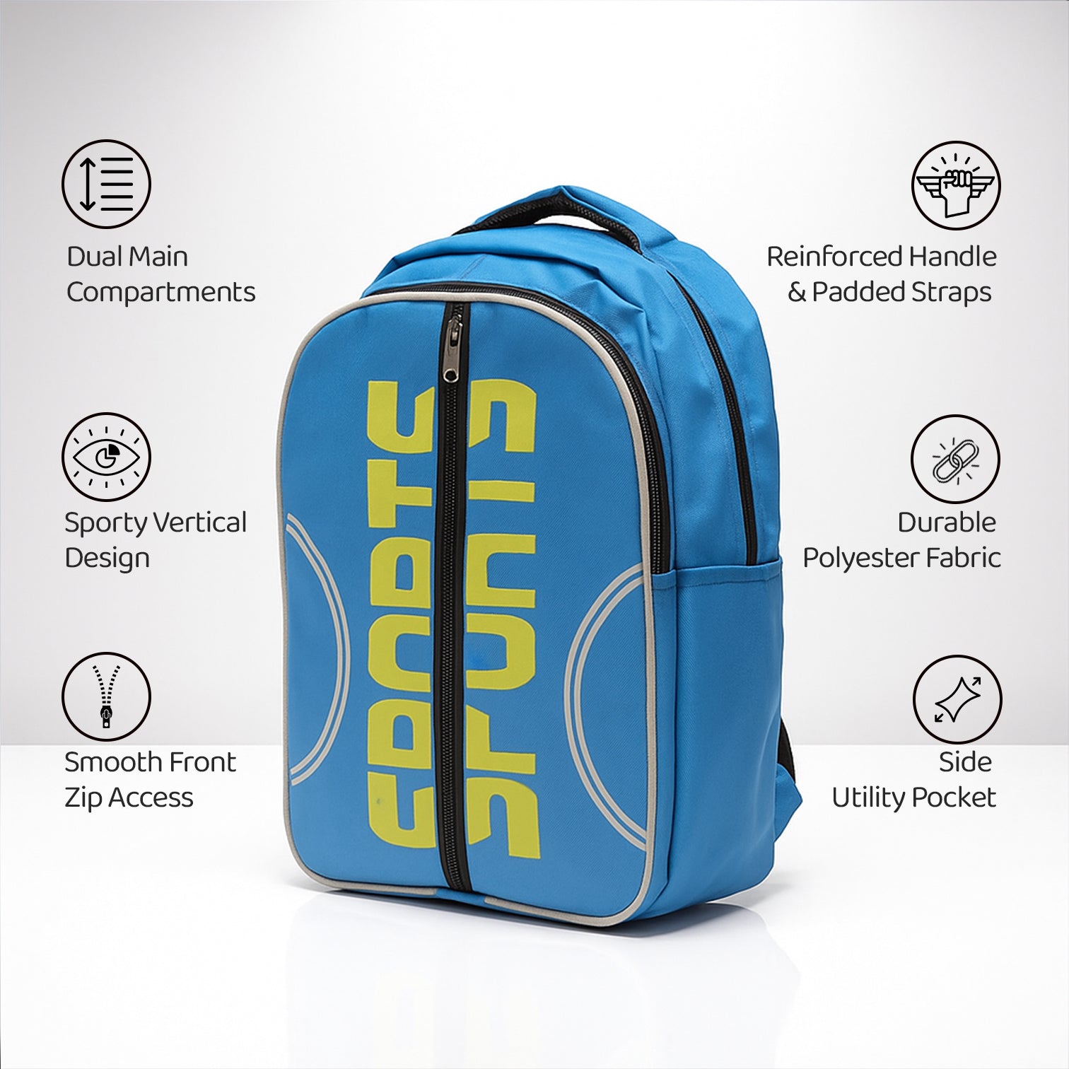 Delisha Blue Sports Backpack – Game On Everyday