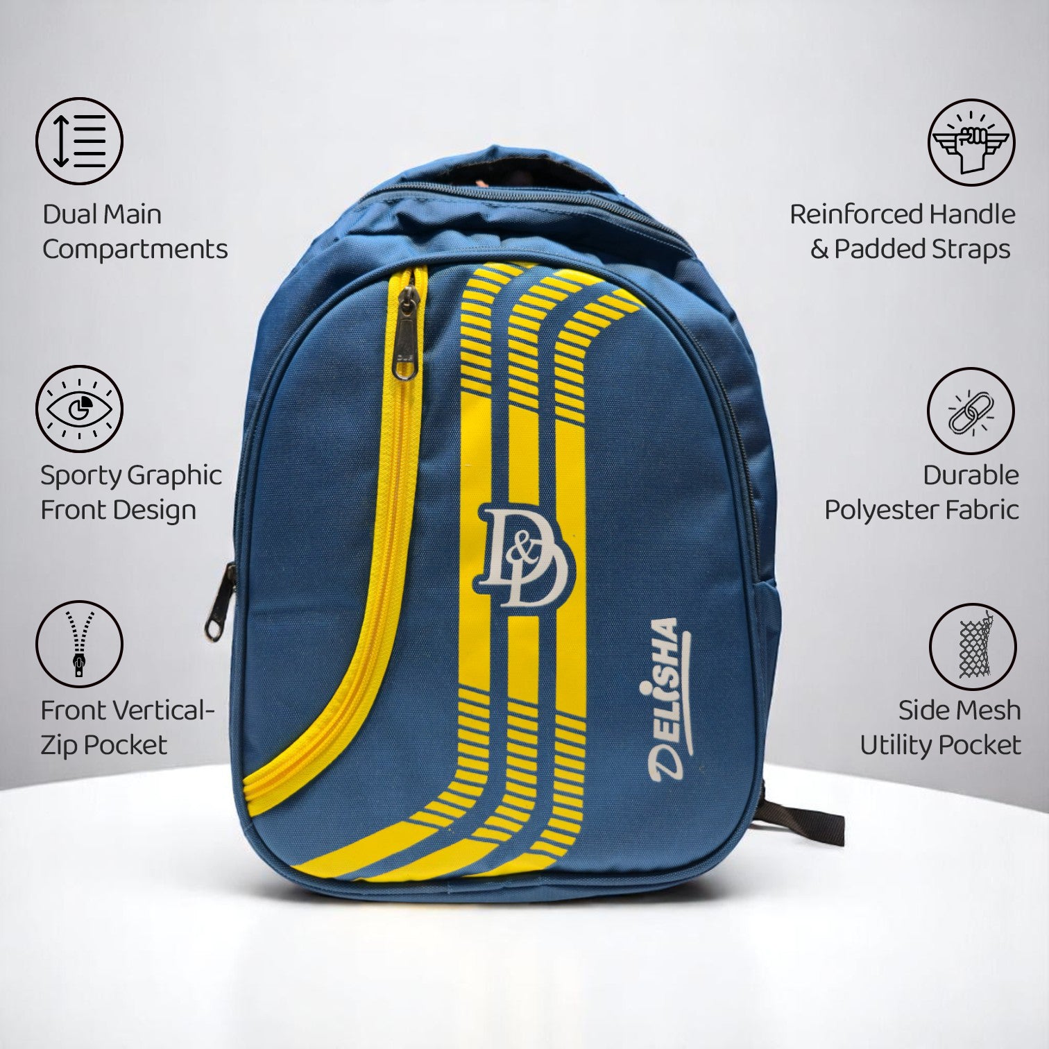 Delisha Velocity Stripe Backpack – Powered by Motion