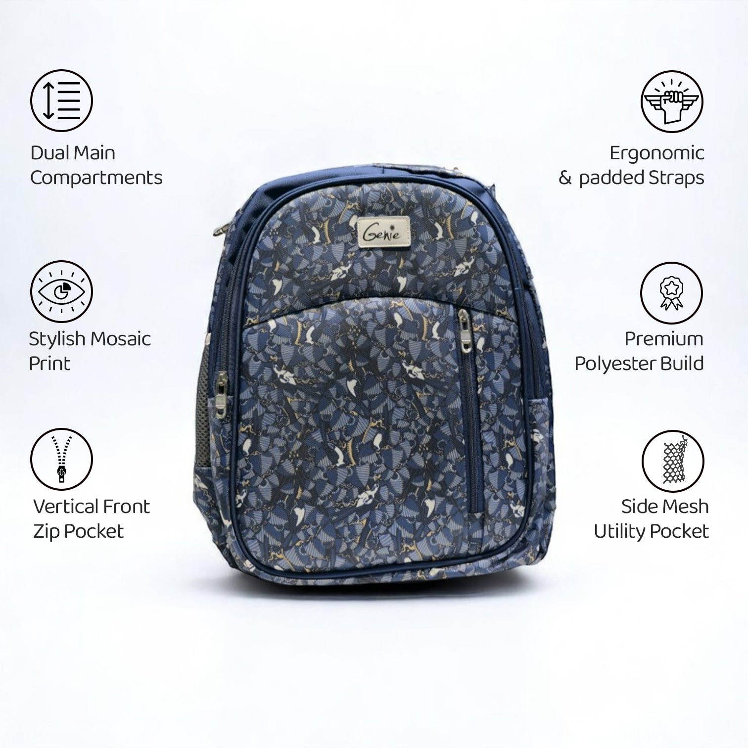 Genie Midnight Bloom Backpack –  Pattern Meets Purpose