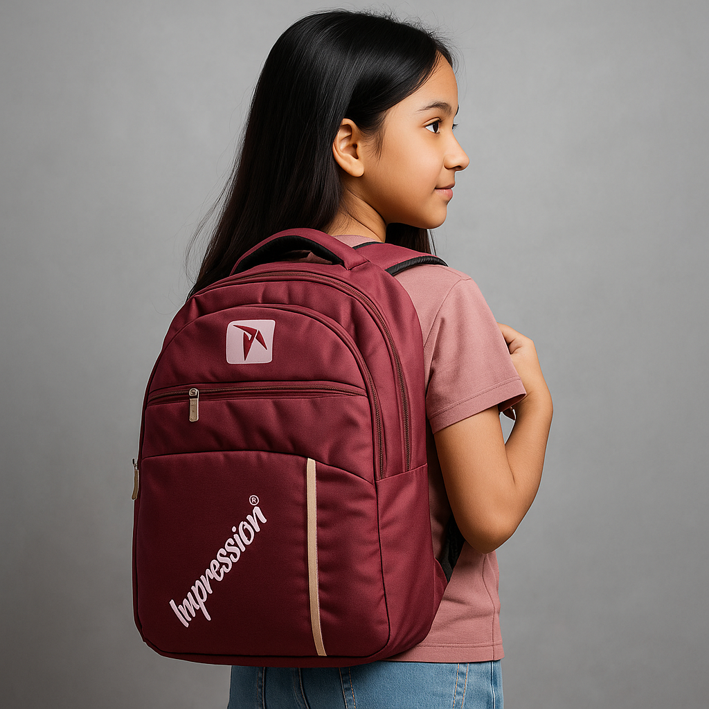 Impression Classic Maroon Backpack – Make Your Mark