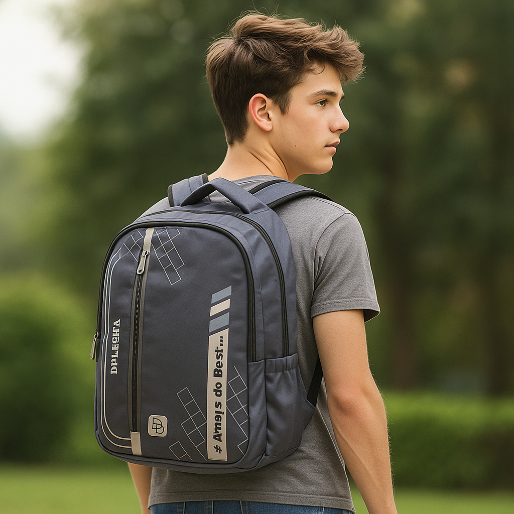 Delisha Graphite Grey Backpack – #AlwaysDoBest Edition